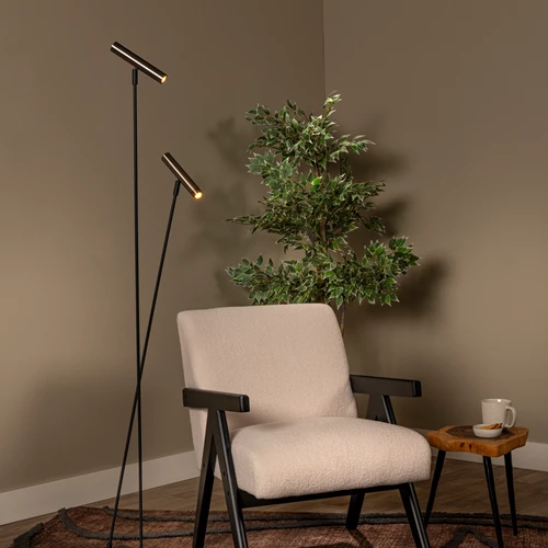 Lucide DUARTE - Floor lamp - 2xG9 - Grey iron | Vibes - atmosphere 1